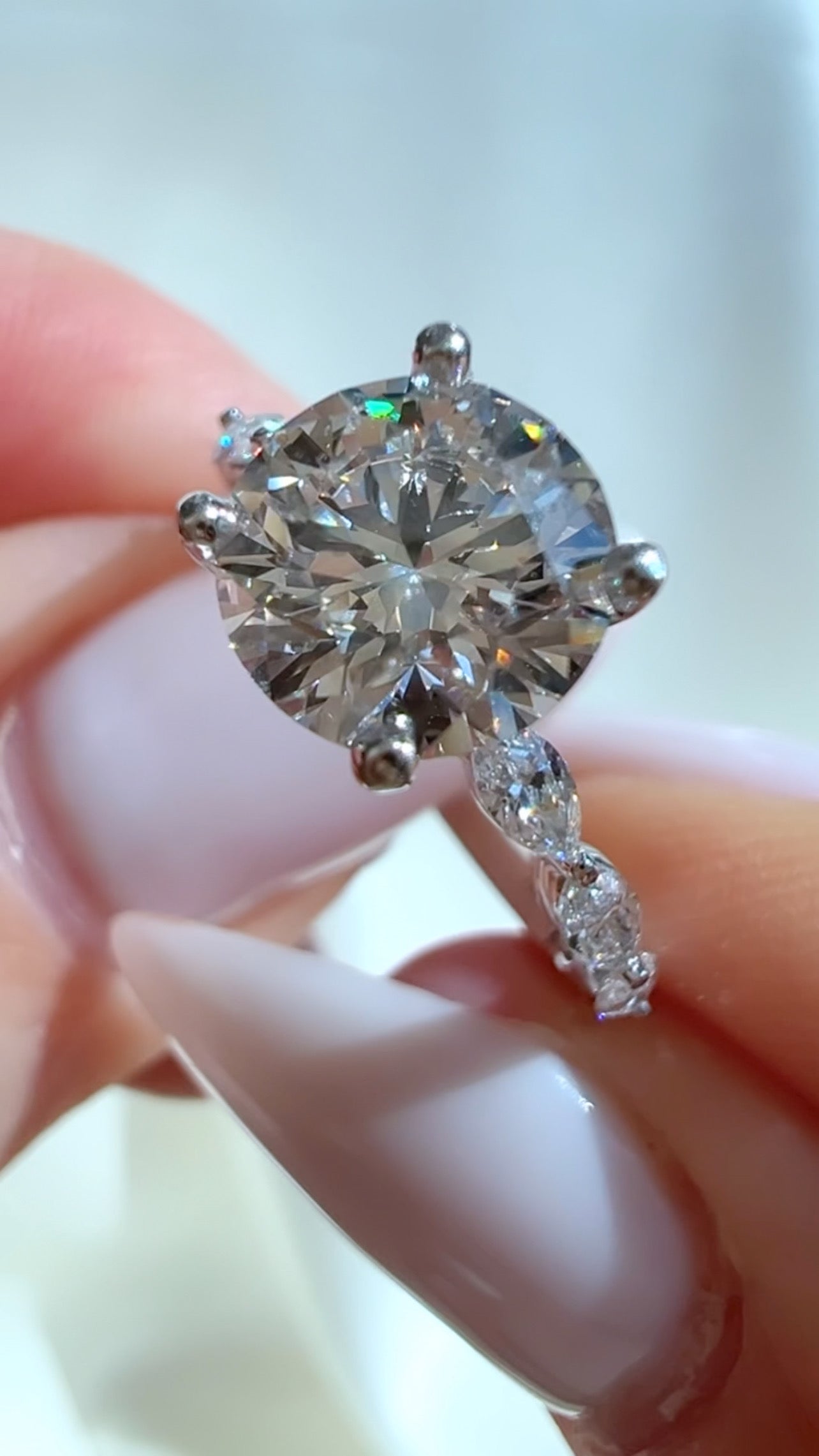 1.63CT Round Brilliant Cut Lab Diamond Ring