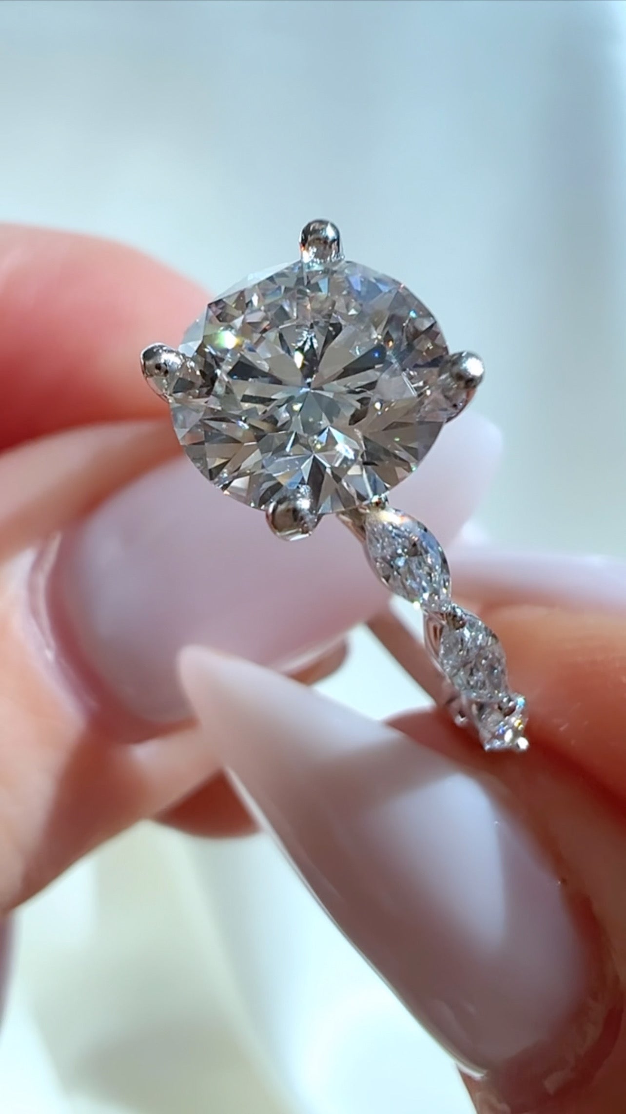 1.63CT Round Brilliant Cut Lab Diamond Ring