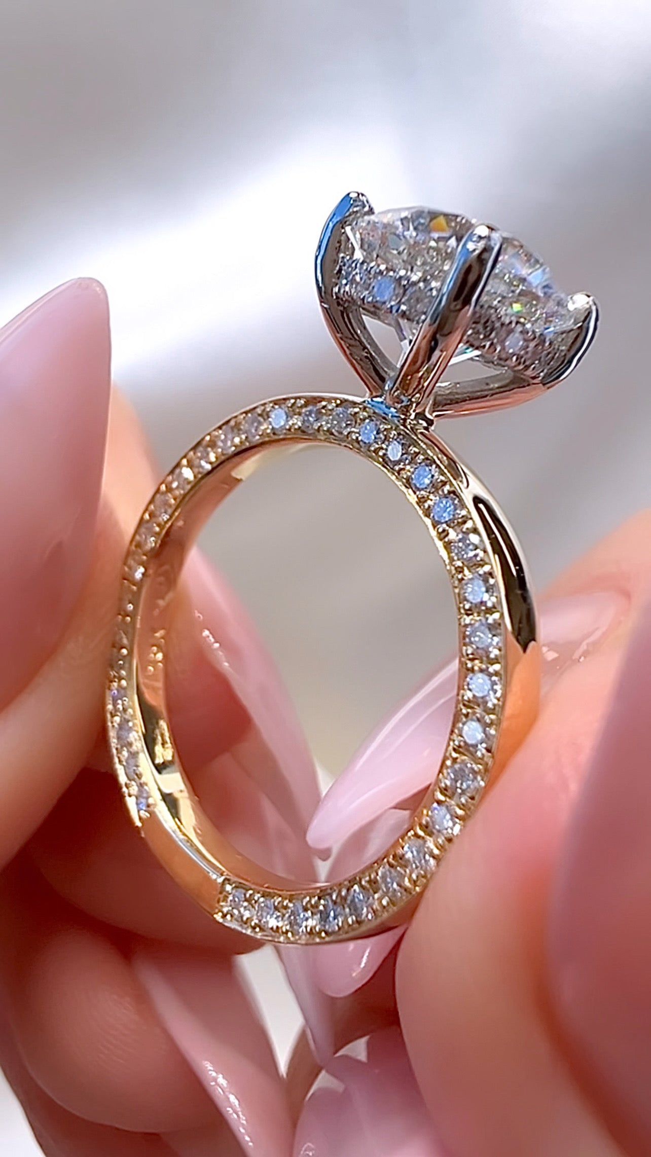 2.10CT Round Brilliant Cut Lab Diamond Ring