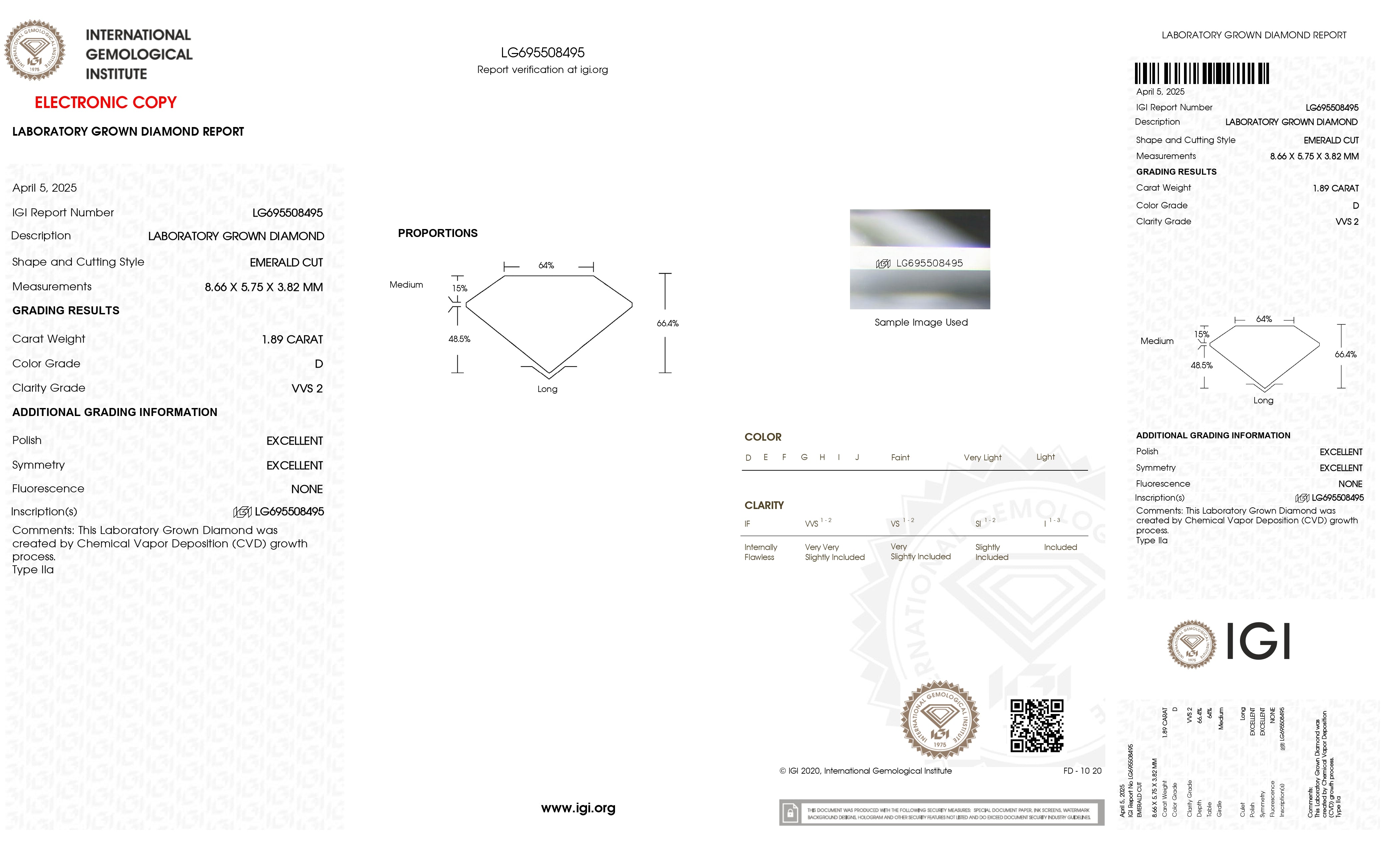1.89CT Emerald Cut Micro Pavé Lab Diamond Engagement Ring