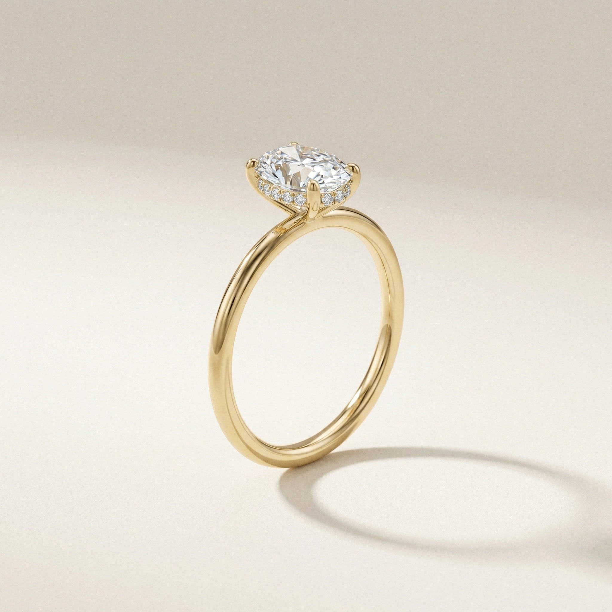 Hidden Halo Engagement Rings