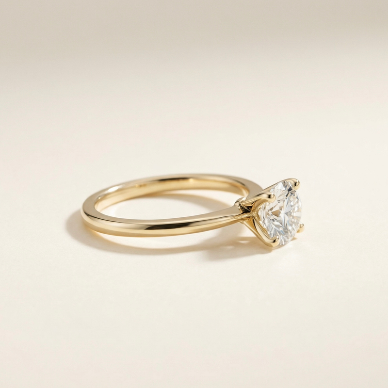 LUX-85121-1 Four Prong Classic Solitaire Luxury Diamonds