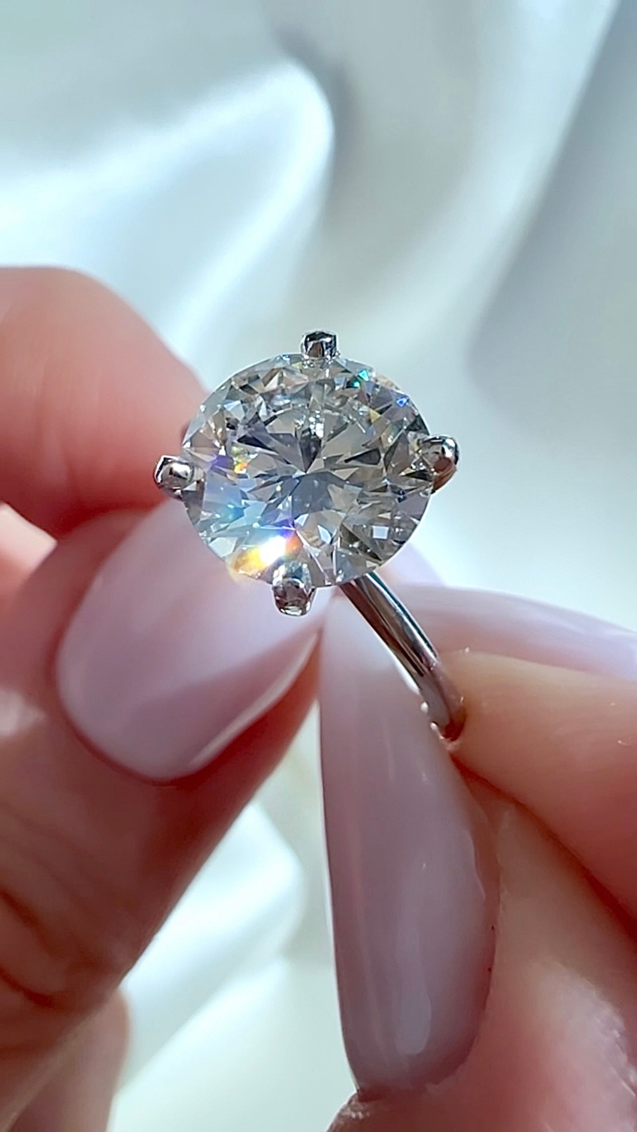 2.20CT Round Brilliant Cut Lab Diamond Solitaire Ring