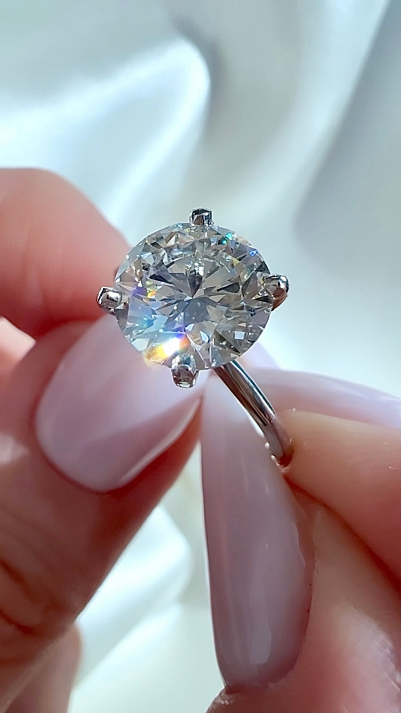 2.20CT Round Brilliant Cut Lab Diamond Solitaire Ring