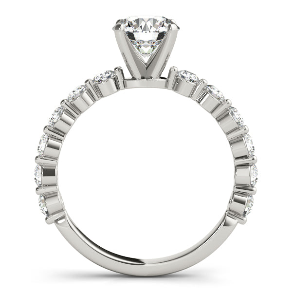 LUX-51101-E Round Brilliant Floating Diamond Engagement Ring Luxury Diamonds