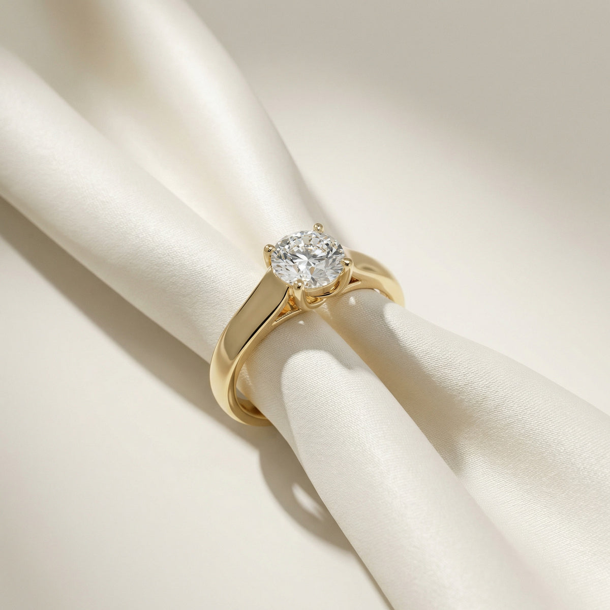 Solitaire Court Profile Rings Classic Solitaire Engagement Rings Canada | Gold & Diamond Rings ...