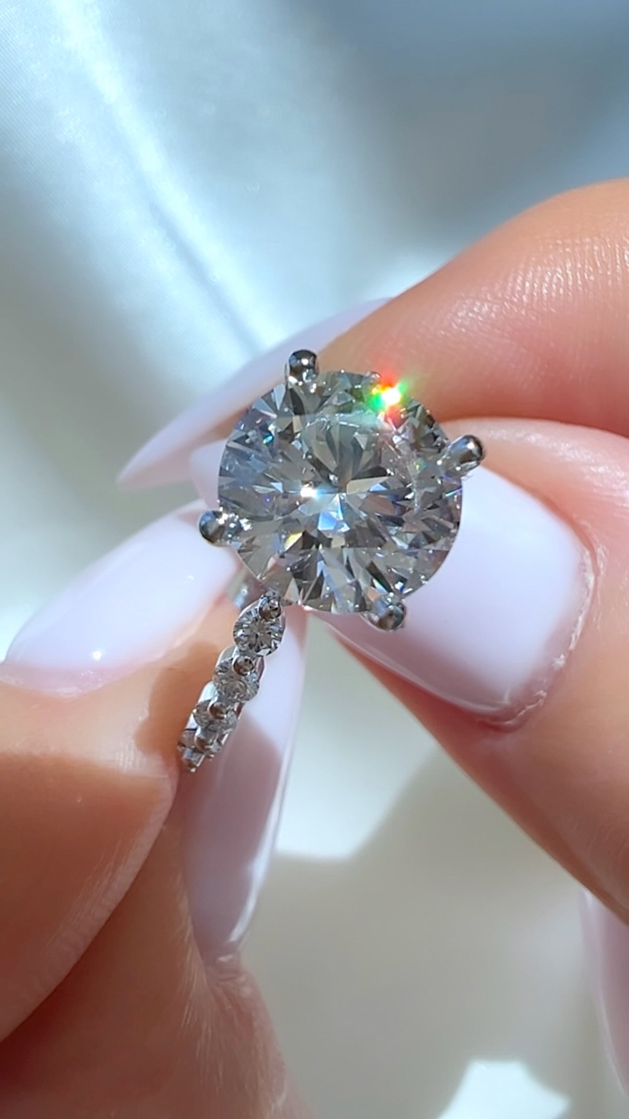 2.22CT Round Brilliant Cut Lab Diamond Ring