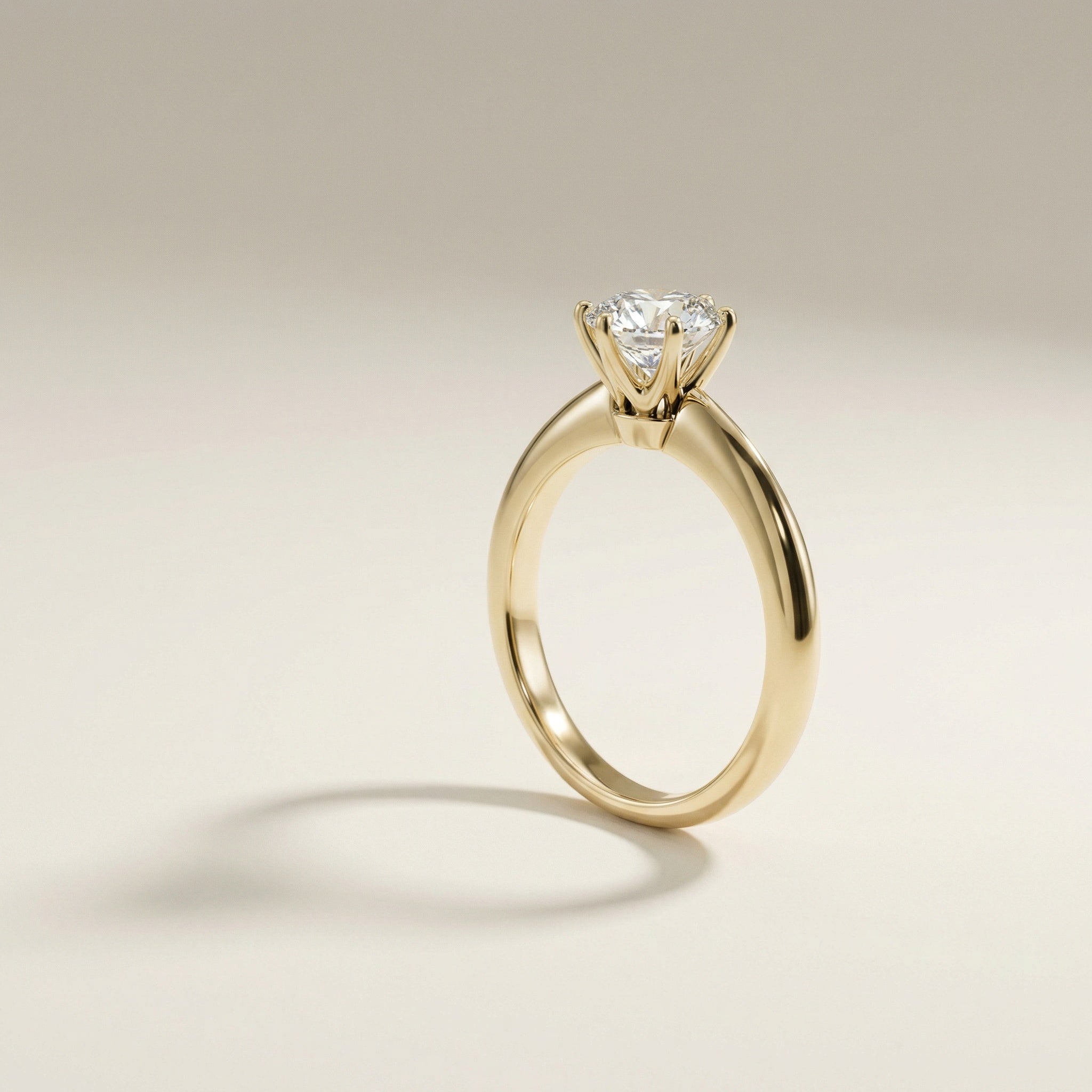 LUX-85131-1 Knife Edge Six Prong Classic Solitaire