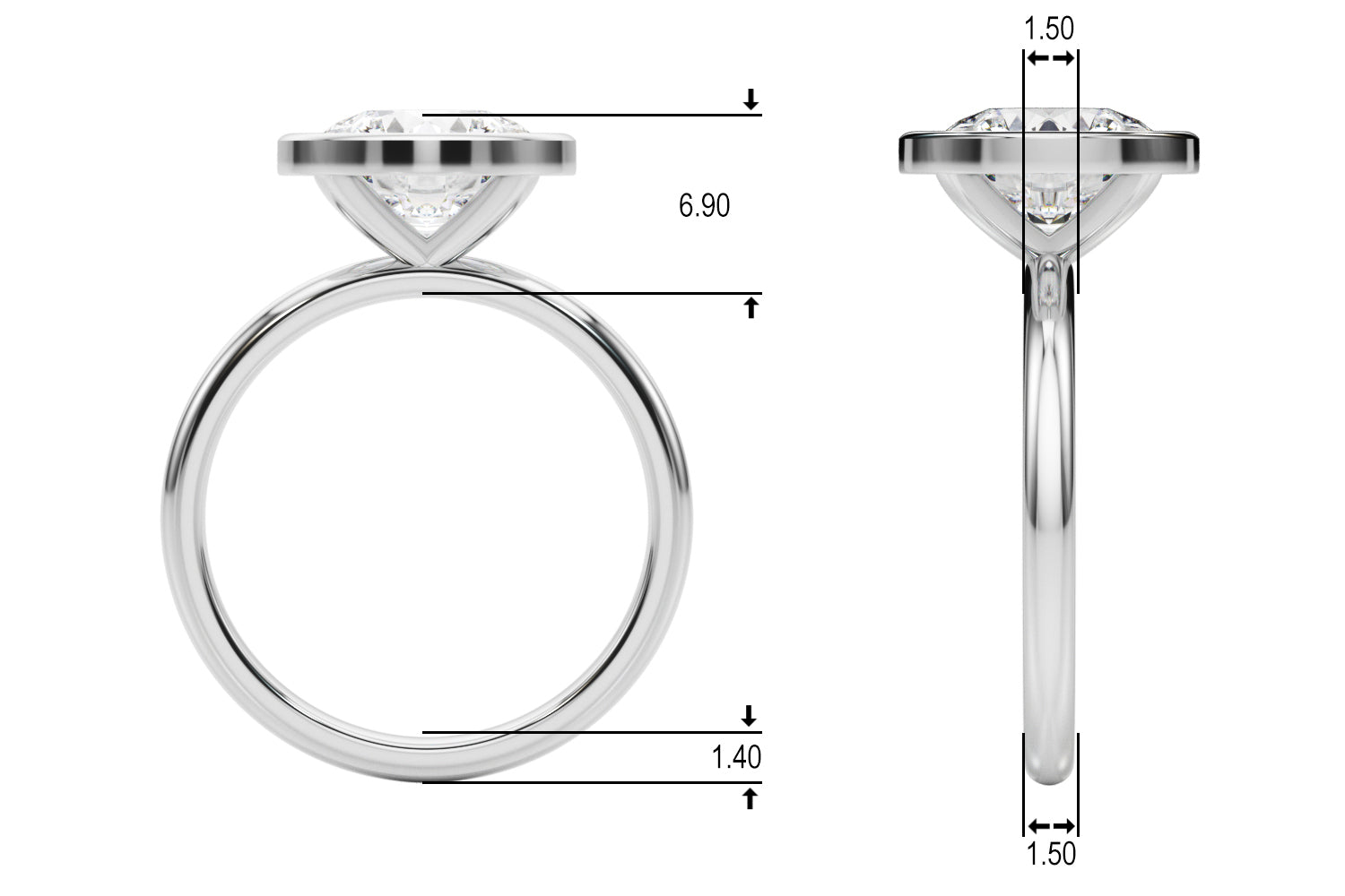 LUX-85511-RD-2CT Luxury Diamonds