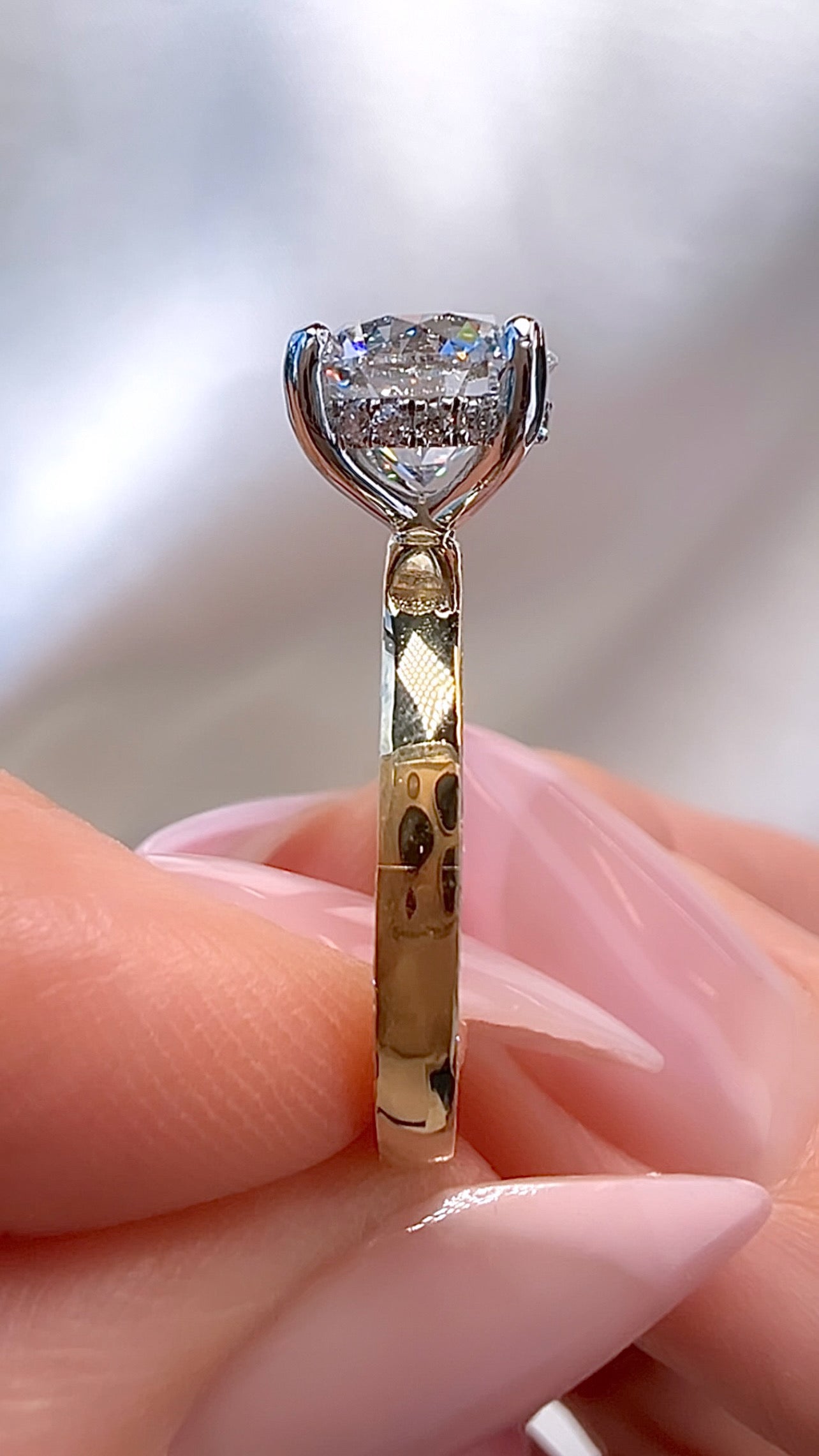 2.10CT Round Brilliant Cut Lab Diamond Ring