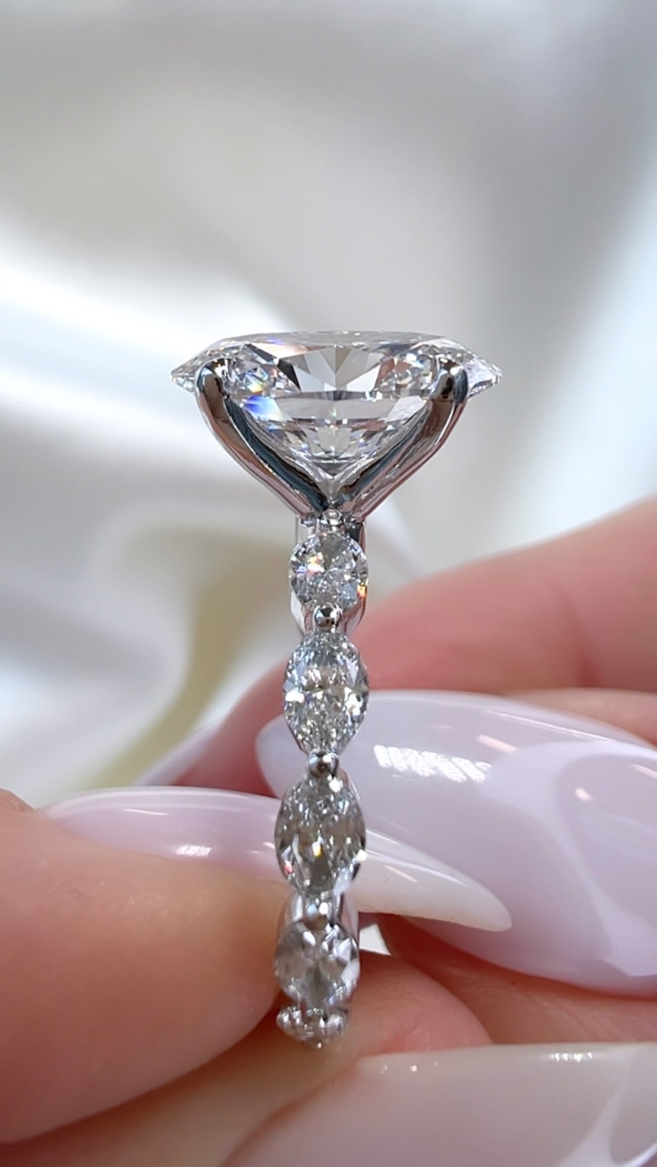 2.81CT Oval Cut Lab Diamond Ring