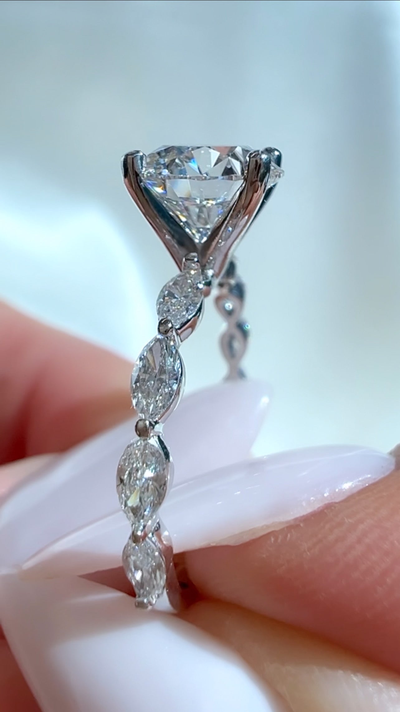 1.63CT Round Brilliant Cut Lab Diamond Ring