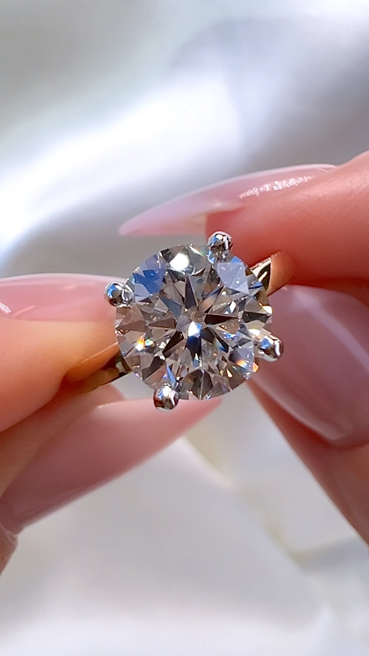 2.10CT Round Brilliant Cut Lab Diamond Ring