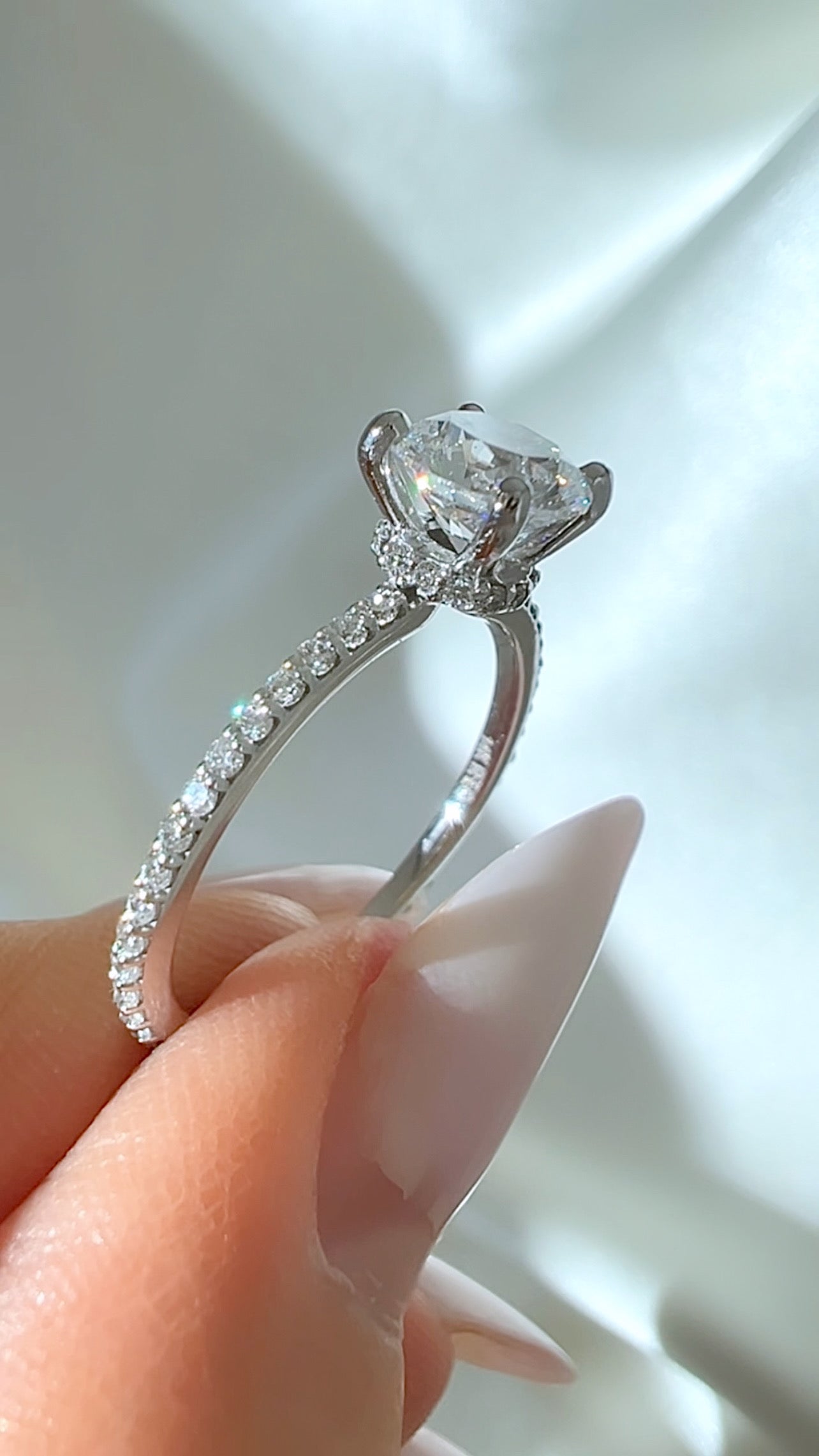1.08CT Round Brilliant Cut Lab Diamond Ring