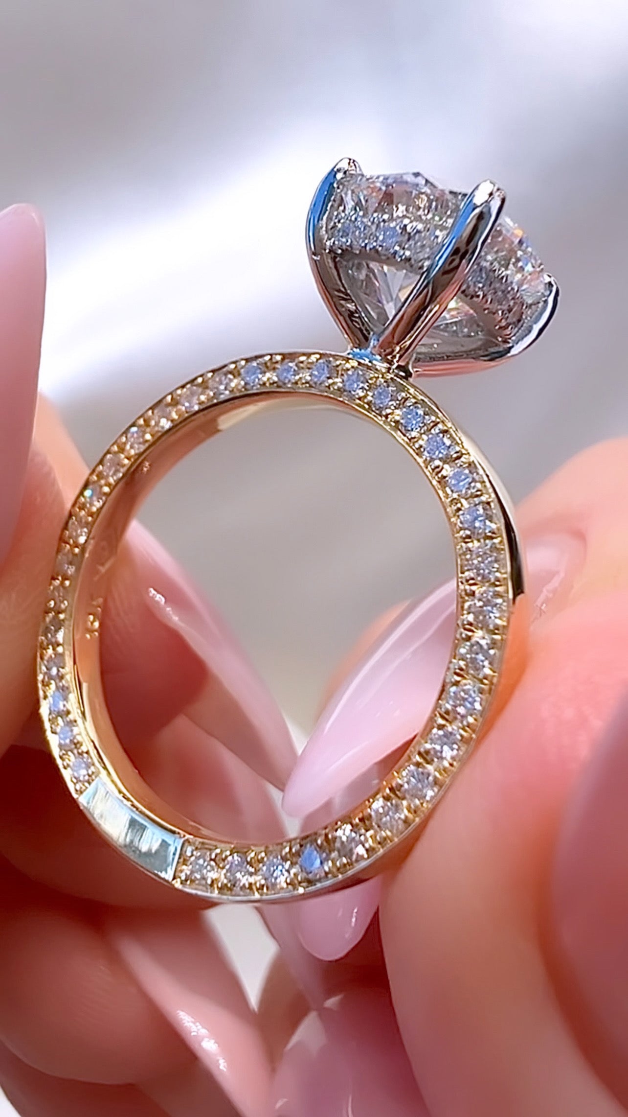 2.10CT Round Brilliant Cut Lab Diamond Ring