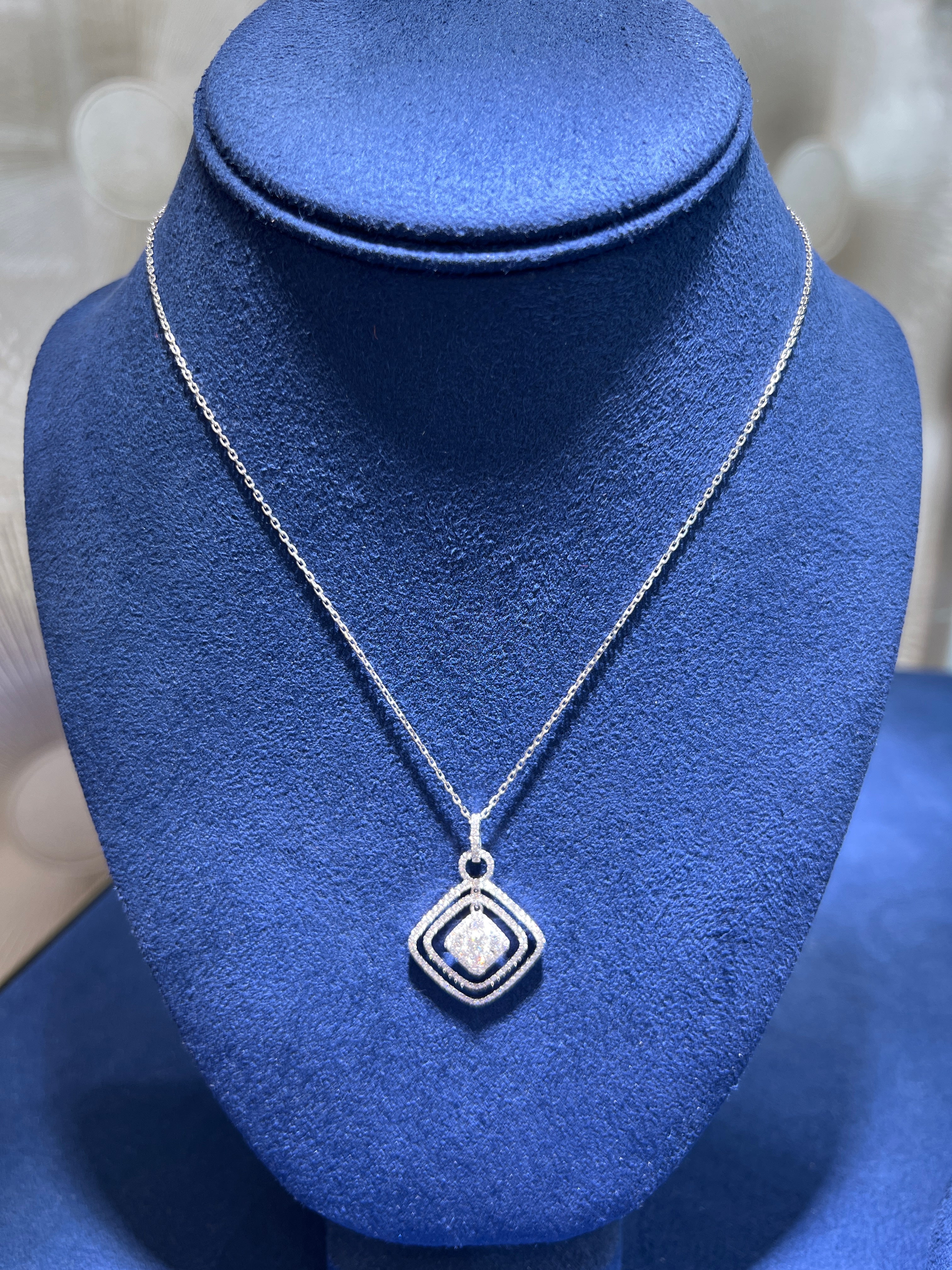 Square Diamond Pendant