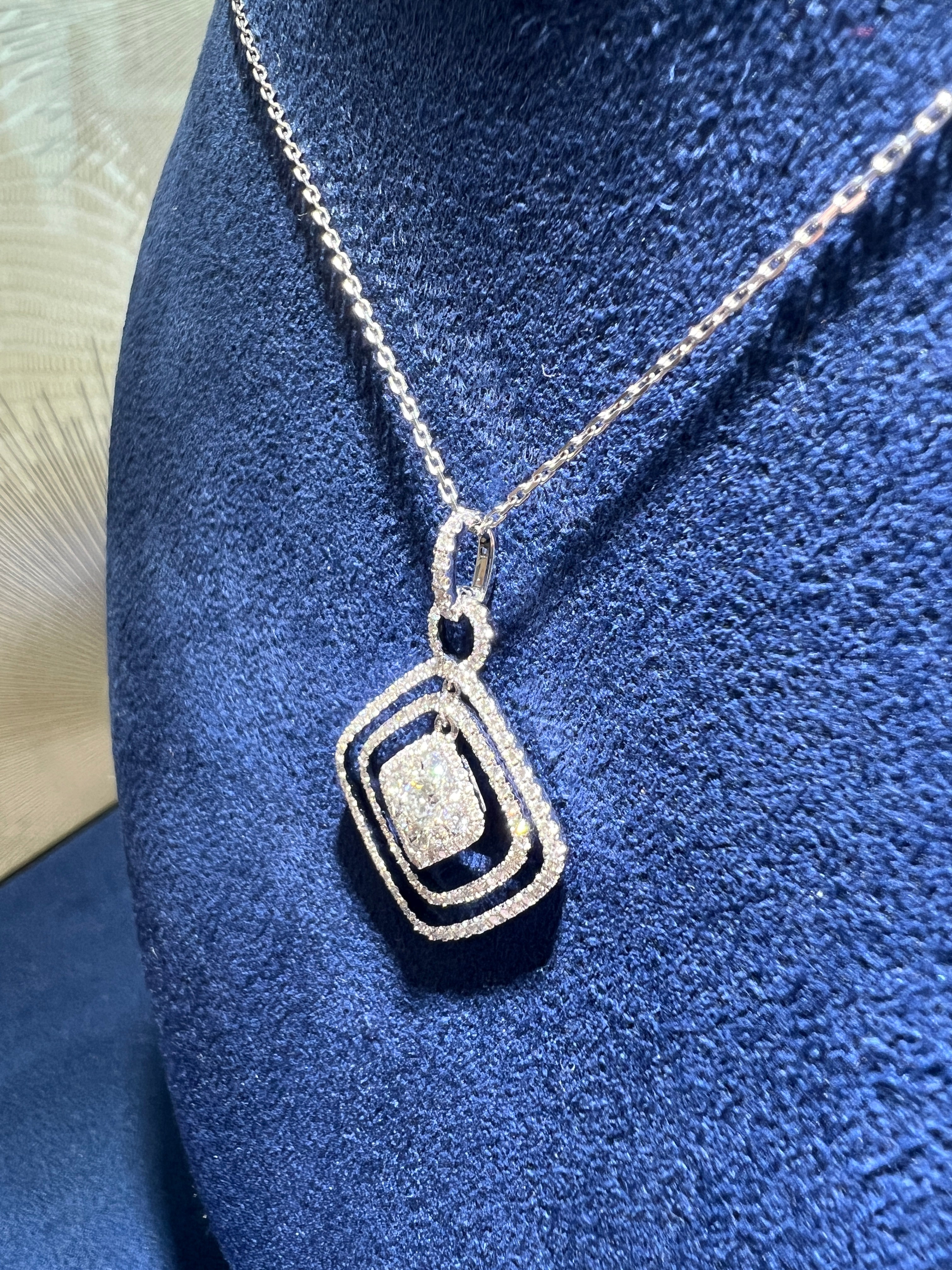 Square Diamond Pendant