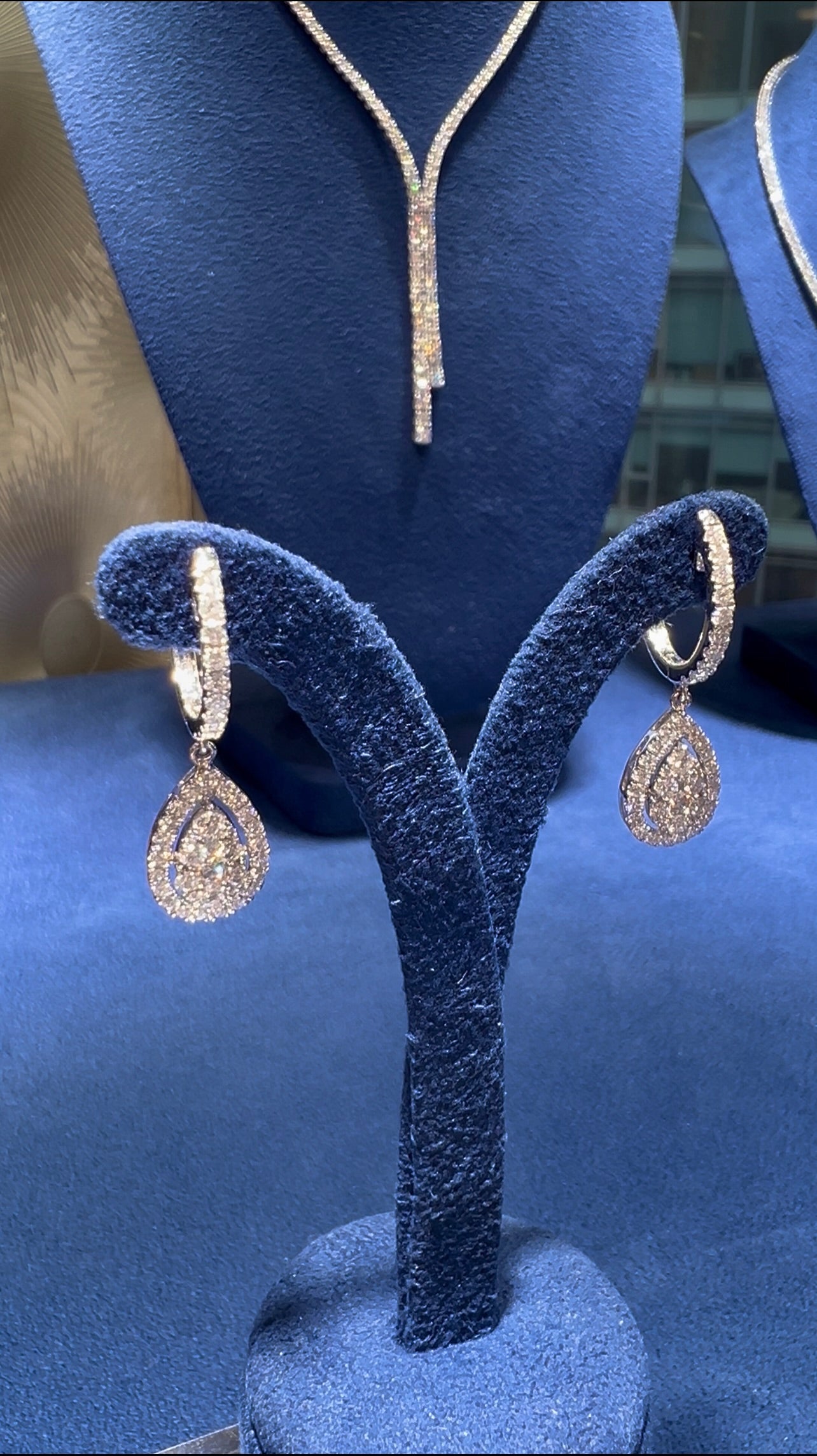 1CTW Pavé Natural Diamond Teardrop Earrings