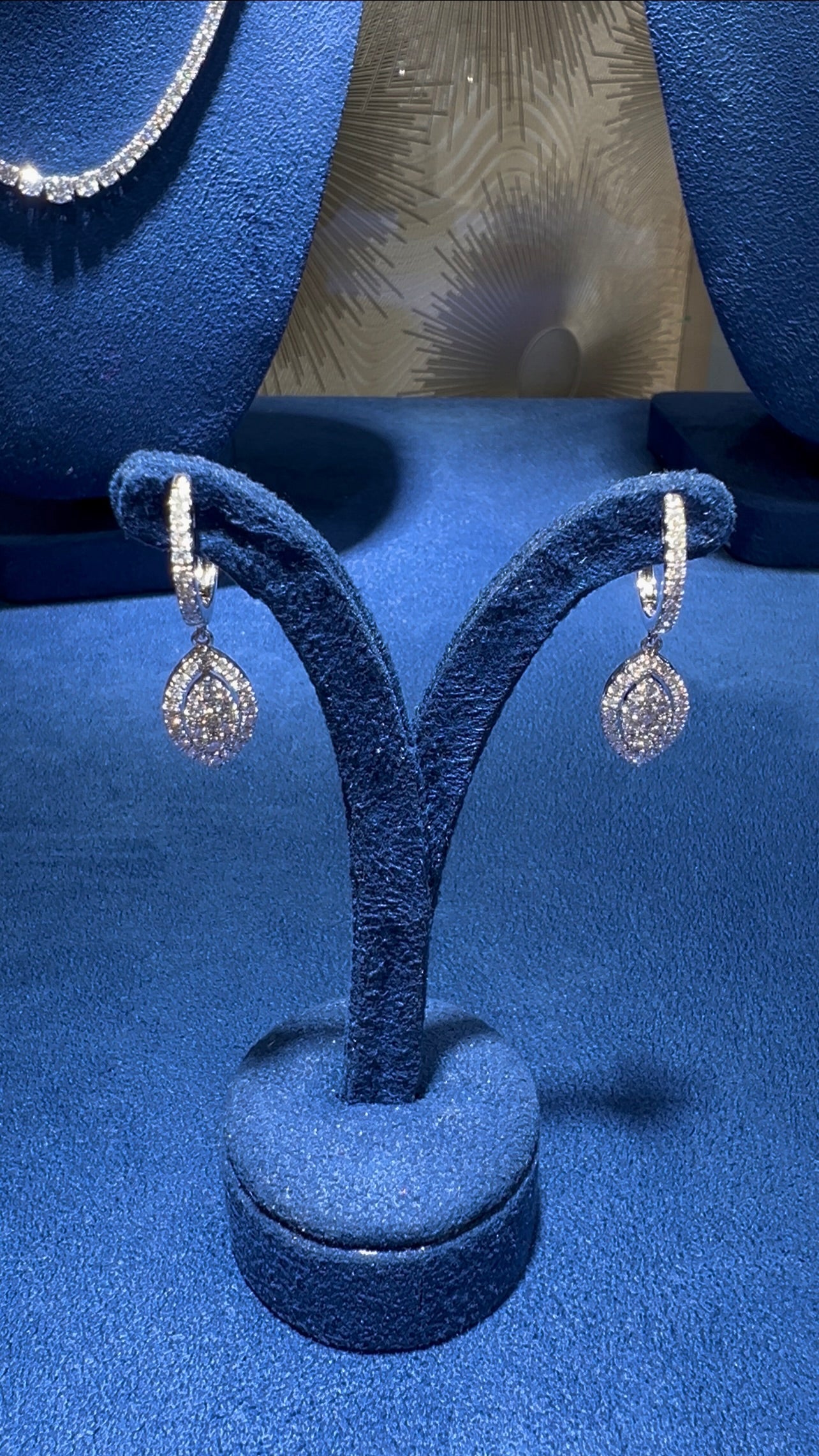 1CTW Pavé Natural Diamond Marquise Shape Earrings Luxury Diamonds