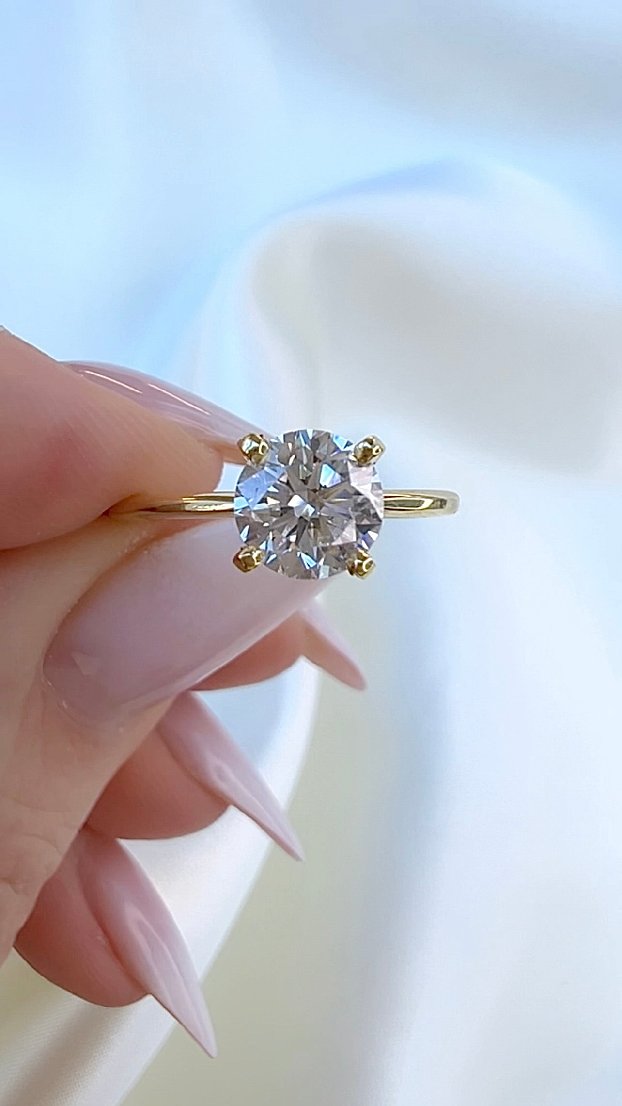 1.24CT Round Brilliant Cut Lab Diamond Ring