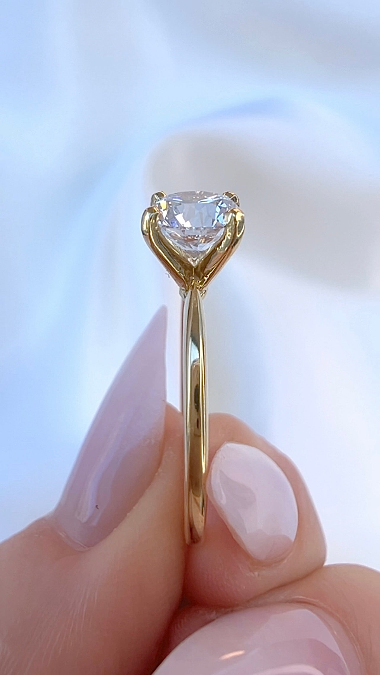 1.24CT Round Brilliant Cut Lab Diamond Ring