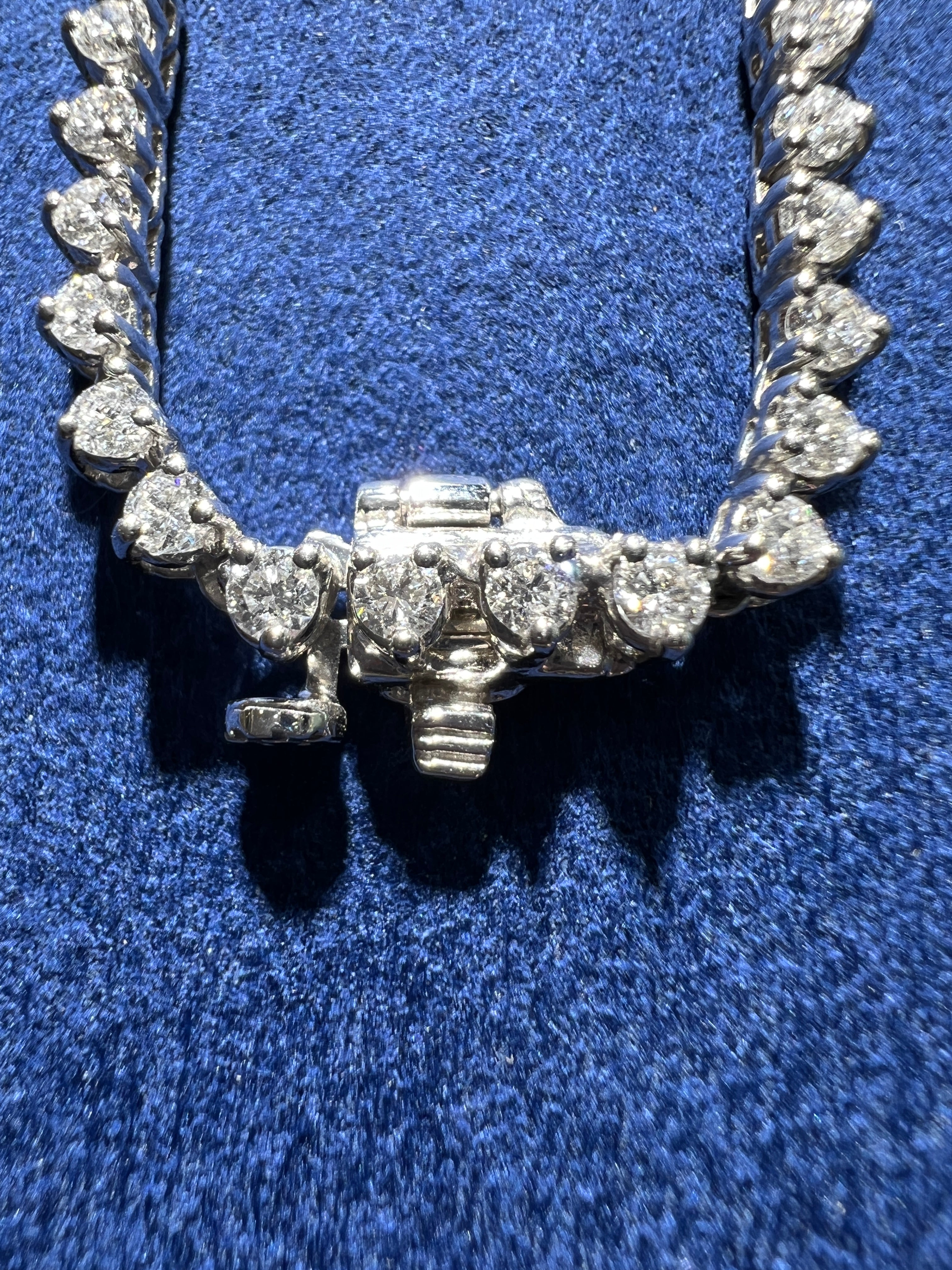 5.70CTW Round Brilliant Lab Diamond Tennis Necklace