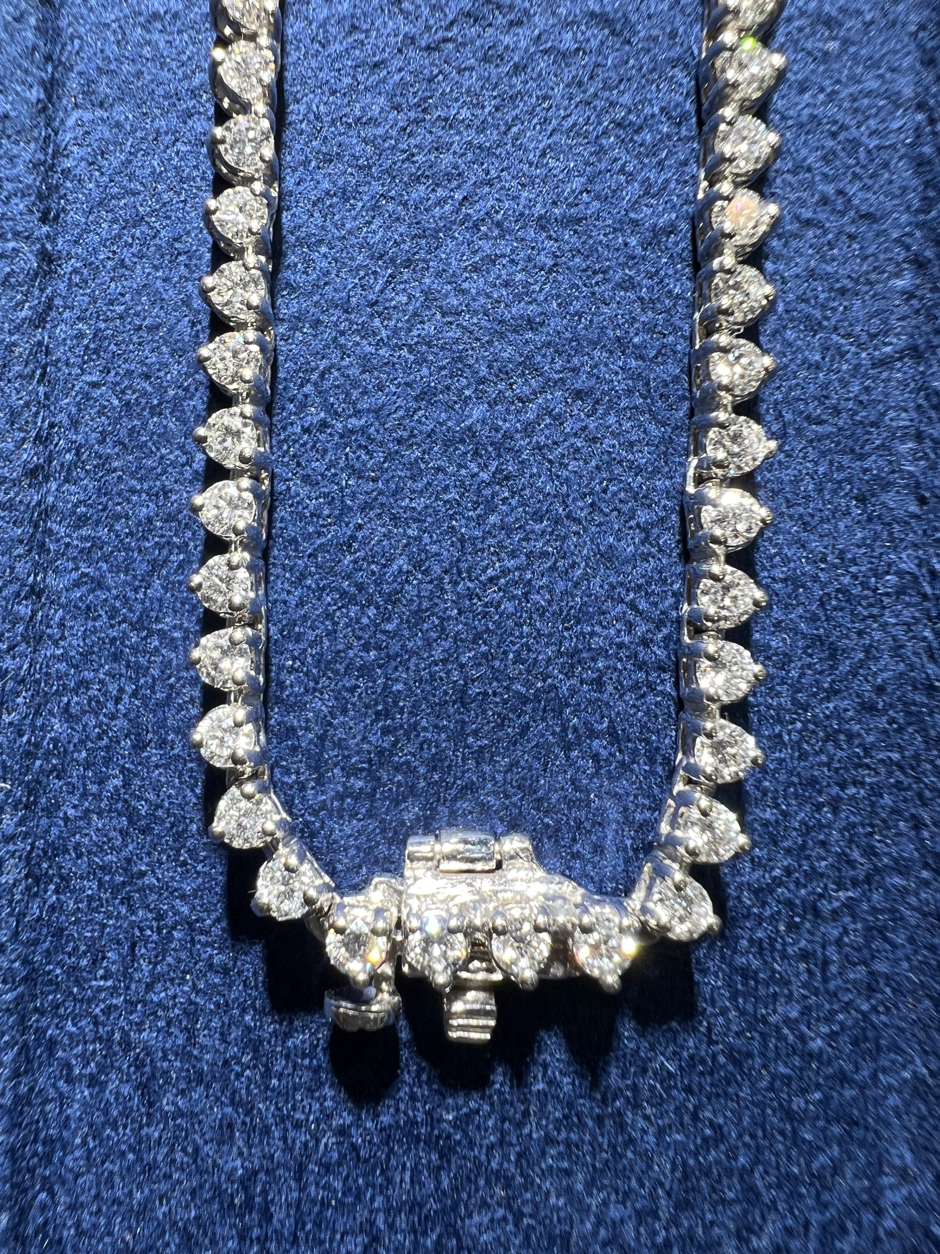 5.70CTW Round Brilliant Lab Diamond Tennis Necklace