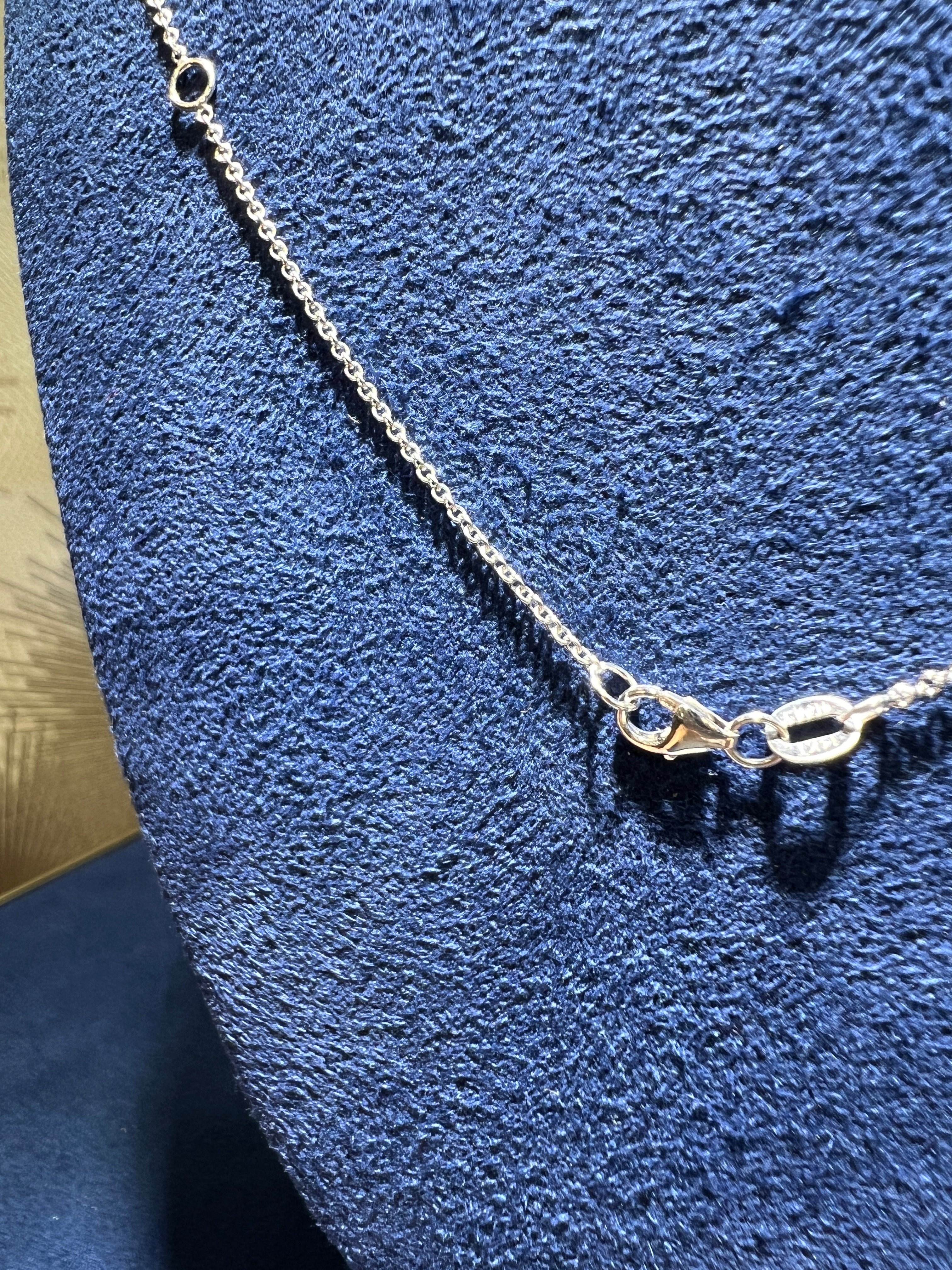 1CT Round Brilliant Lab Diamond Solitaire Necklace