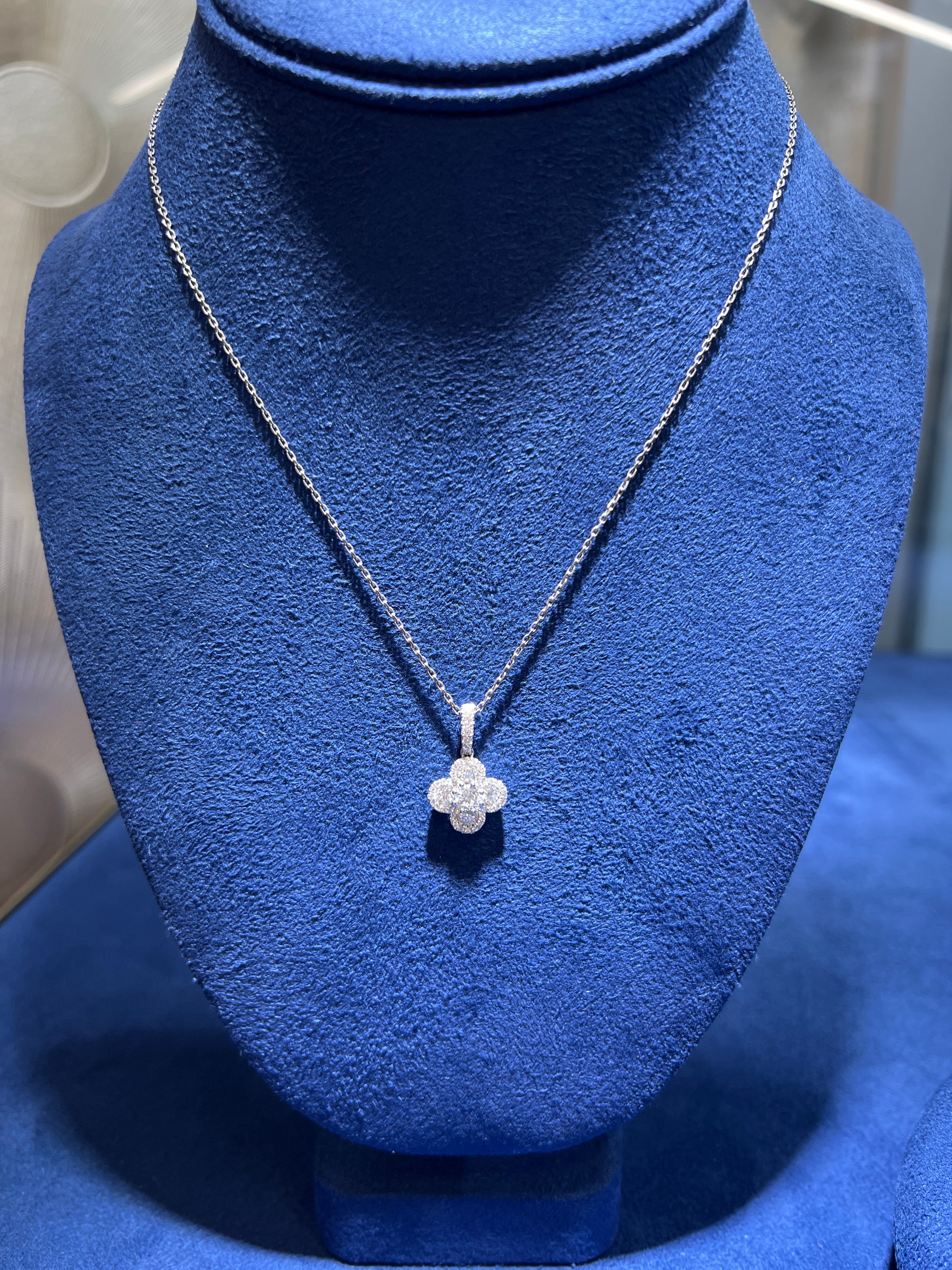 Diamond Clover Pendant