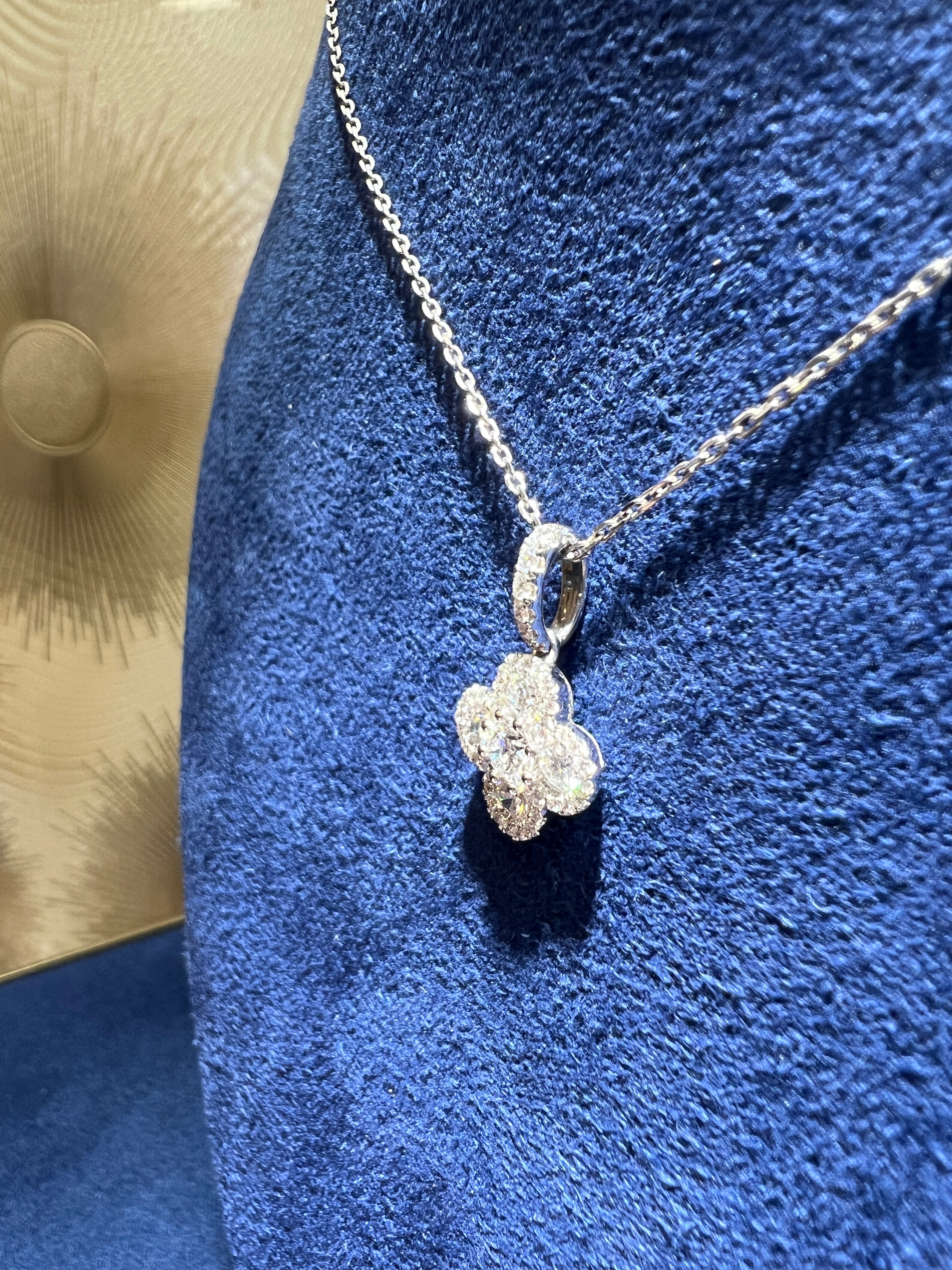 Diamond Clover Pendant