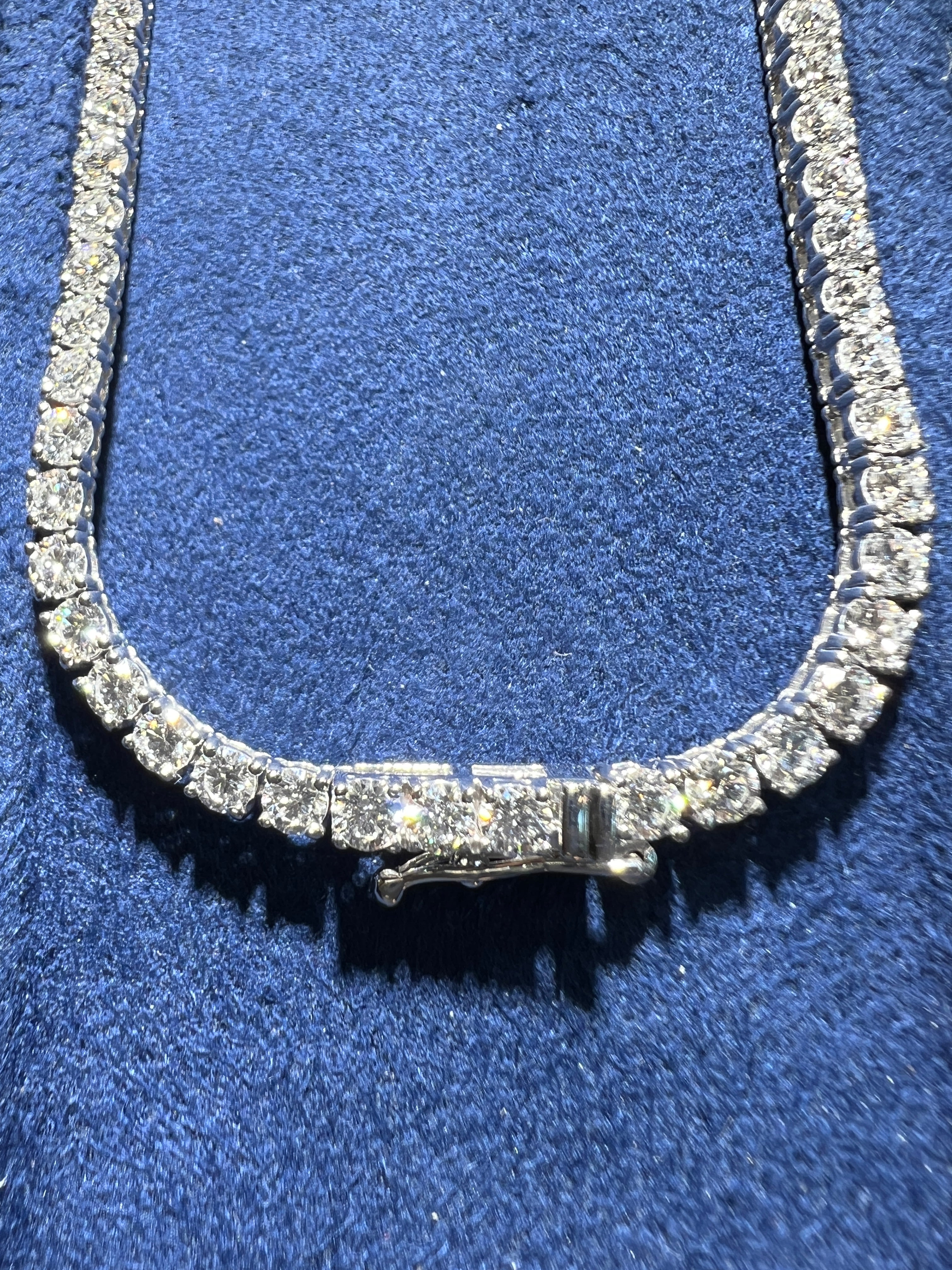11.20CTW Round Brilliant Lab Diamond Tennis Necklace