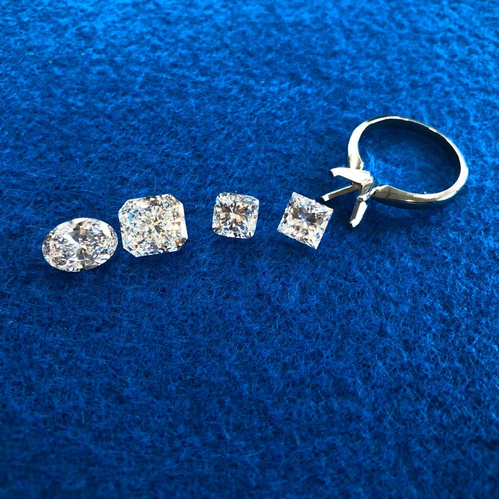 Selecting a diamond for a custom engagement ring