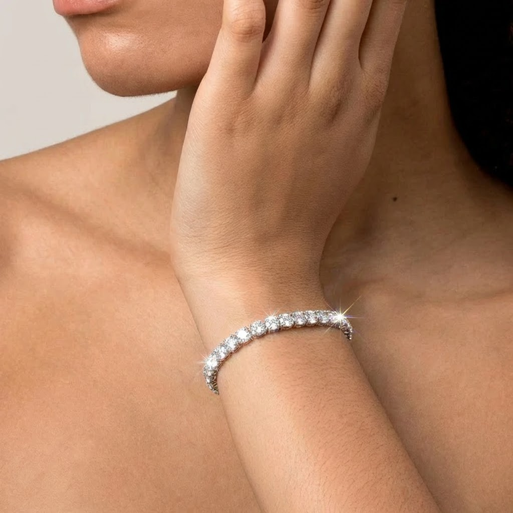 lab grown diamond tennis bracelets