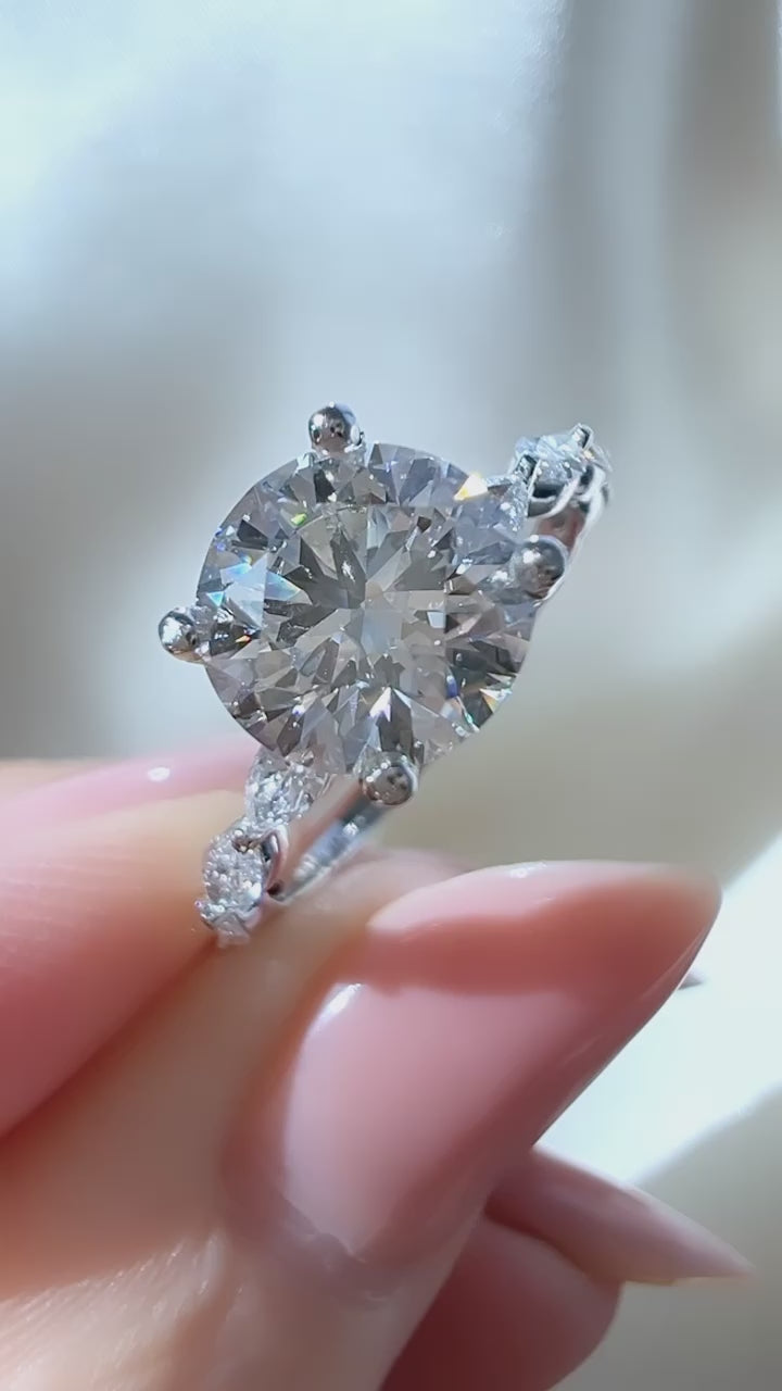 1.63CT Round Brilliant Cut Lab Diamond Ring