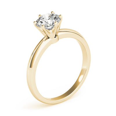  six-claw solitaire  yellow gold
