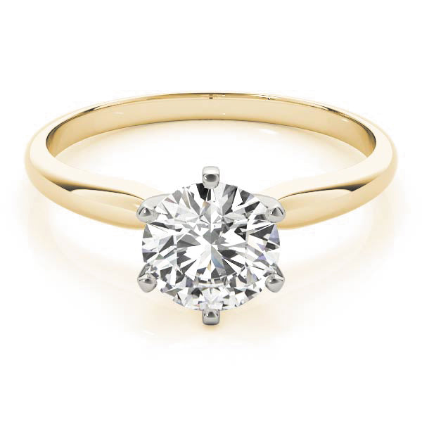 This six-claw solitaire is the ultimate classic engagement ring style.