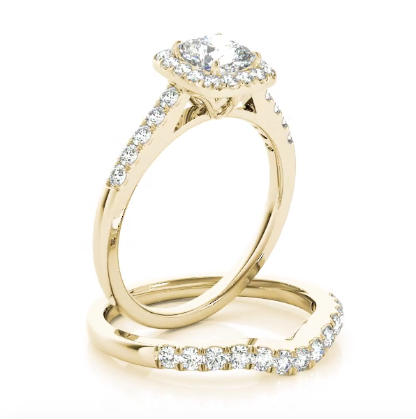 Modern Yellow Gold Engagement Ring