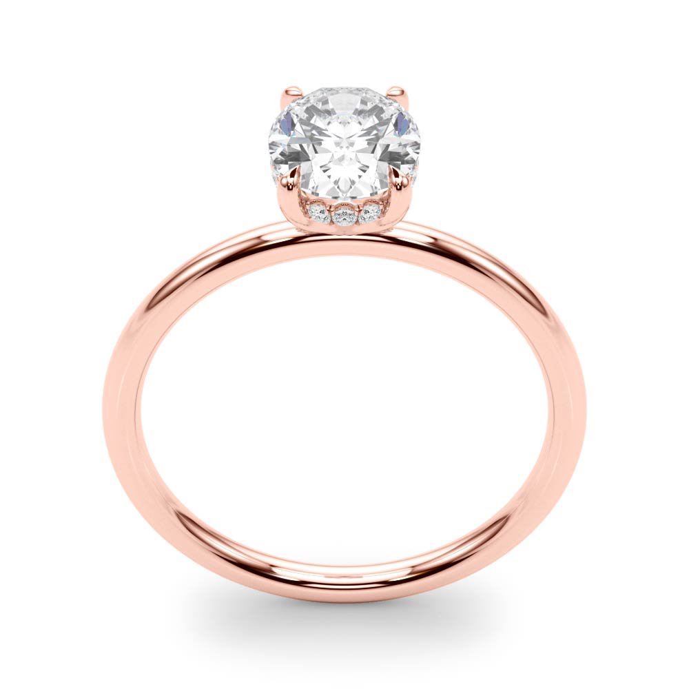 LUX-51157-E Oval Cut Hidden Halo Solitaire Engagement Ring Luxury Diamonds