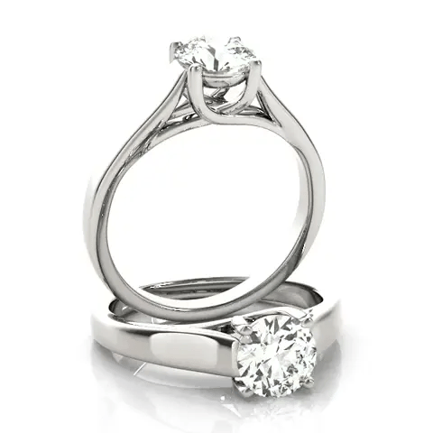 LUX-82385-1 Round Brilliant Cut Lucida Classic Solitaire