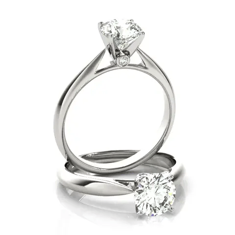 LUX-84355-1 Classic Tapered Cathedral Solitaire