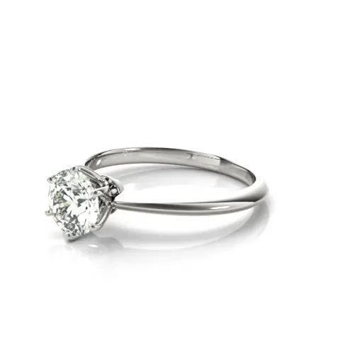 LUX-85131-1 Knife Edge Six Prong Classic Solitaire