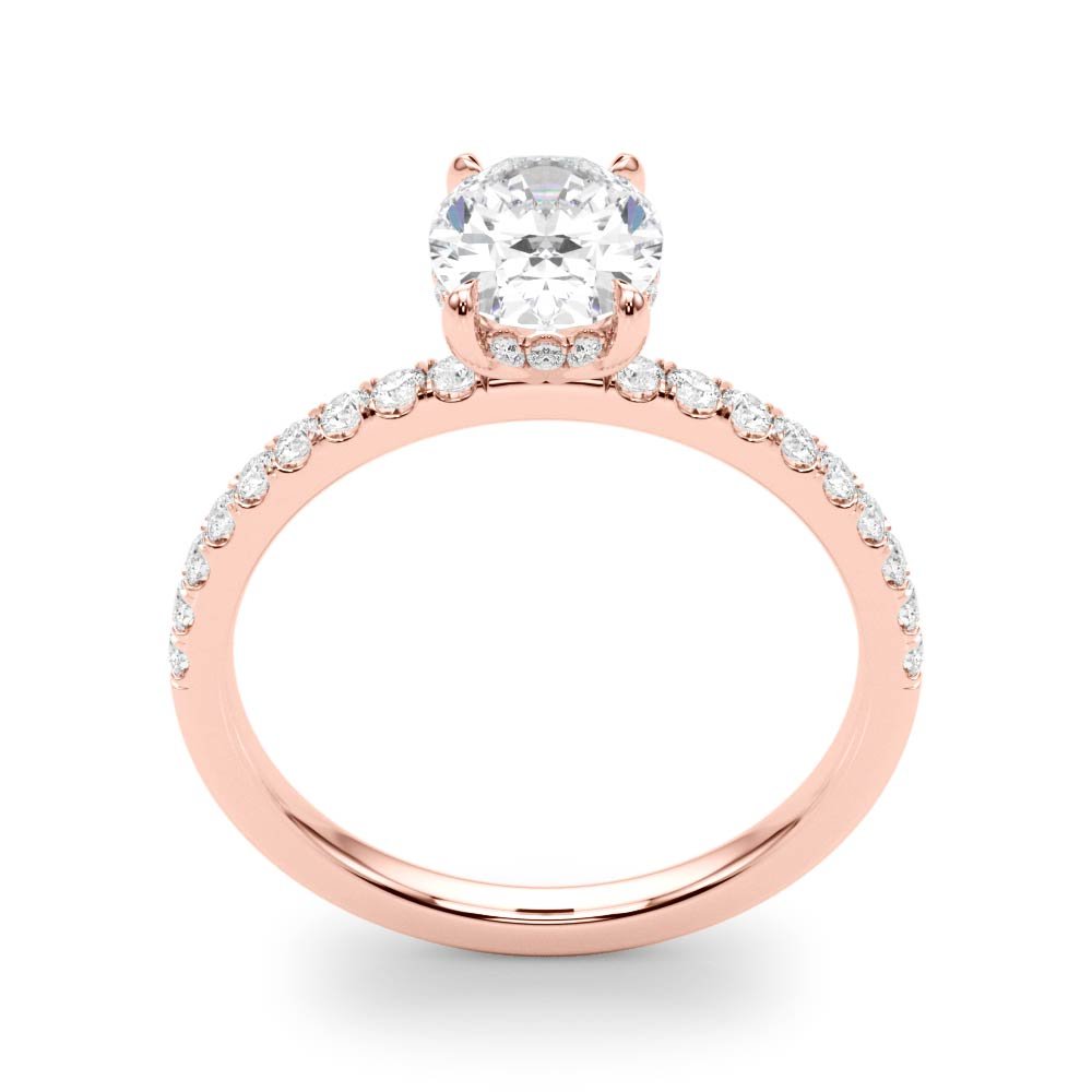 LUX-51162-E Oval Cut Hidden Halo Pave Engagement Ring Luxury Diamonds