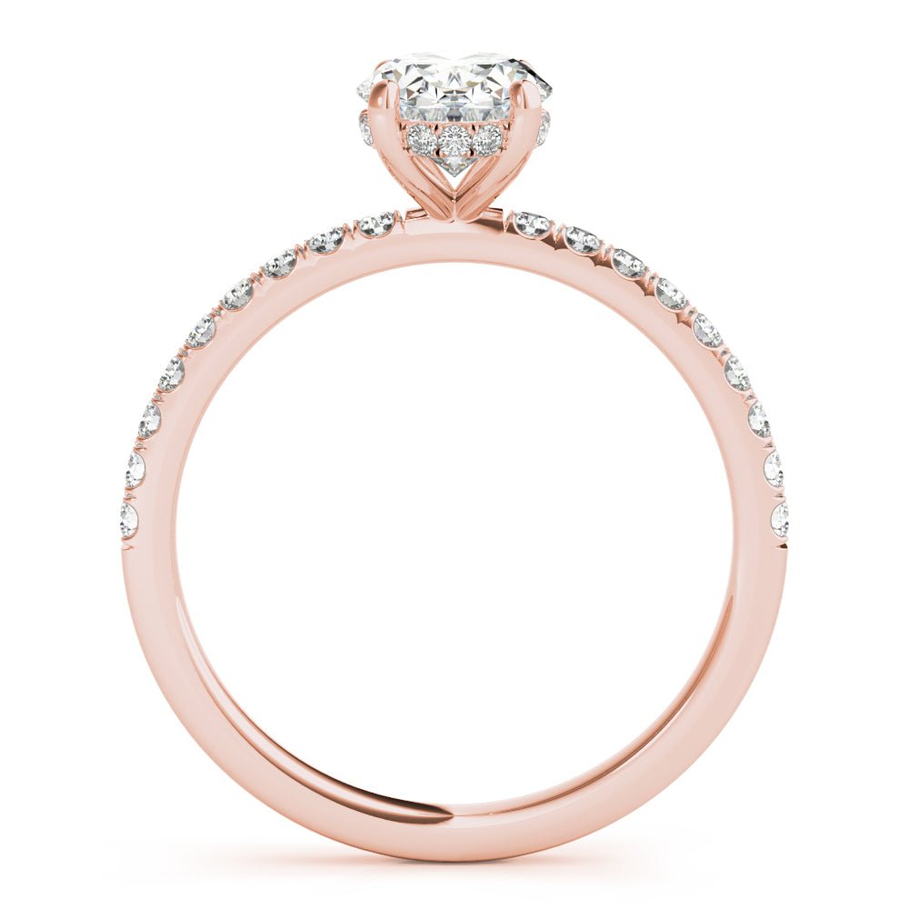 LUX-51162-E Oval Cut Hidden Halo Pave Engagement Ring Luxury Diamonds